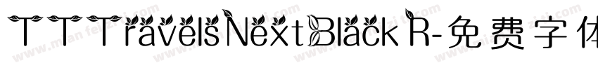 TTTravelsNextBlack R字体转换